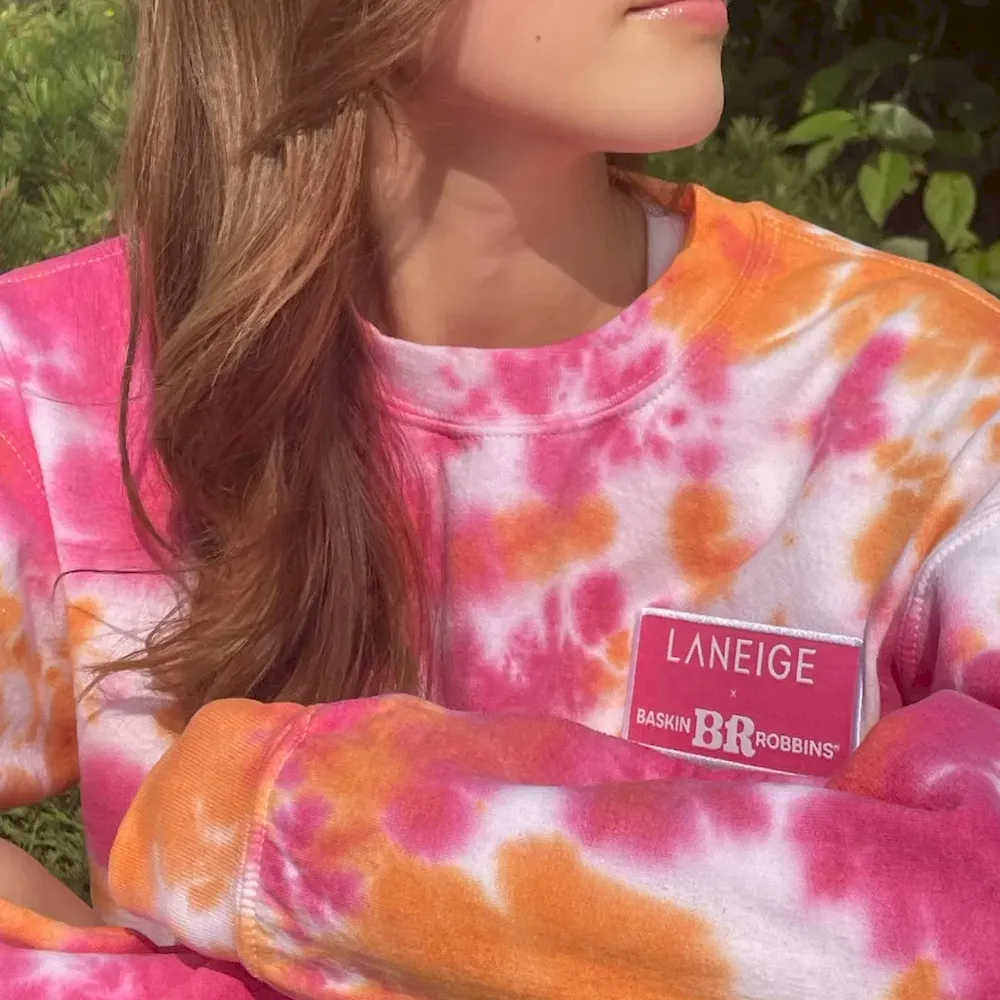 LANEIGE x Baskin-Robbins™ Tie-Dye Crewneck - Image 8